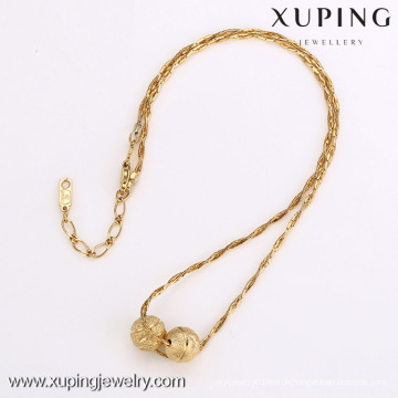 42135-Xuping Großzügige Mode-Stil 18K Gold Perlen Schmuck Halskette